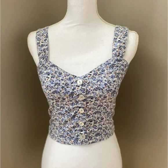 Abercrombie & Fitch Button Down Linen top XS - Picture 2 of 8